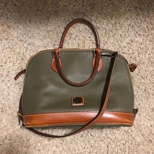 Dooney & Bourke - olive & brown satchel